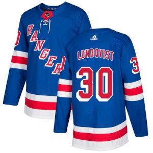 Enfant Maillot NHL New York Rangers Henrik Lundqvist #30 Authentic Royal Bleu Domicile
